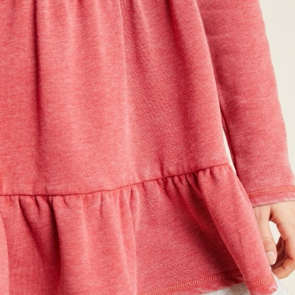 Cozy Saturday/ Sunday Anthropologie Tiered Baby Doll Sweatshirt Small - Picture 4 of 4